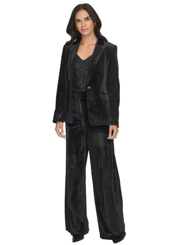 Черный женский жакет Calvin Klein однотонный - демисезонный