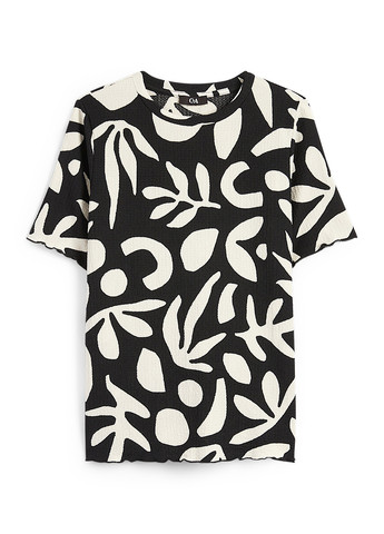 Чёрно-белую блуза C&A