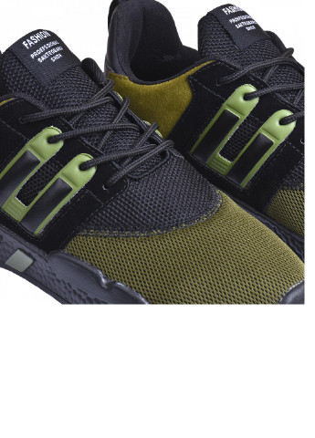 Оливковые (хаки) демисезонные кроссовки спортивные мужские al-7238-kh No Brand