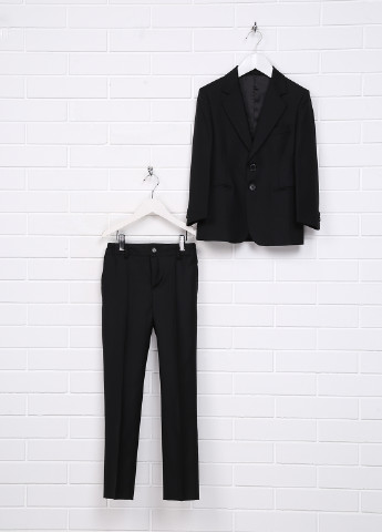 Чорний демісезонний костюм (піджак, брюки) брючний Malip