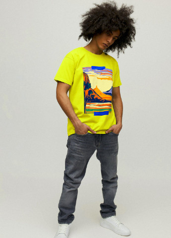Желтая футболка мужская YAPPI