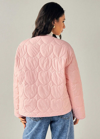 Світло-рожева демісезонна куртка куртка-піджак SHEIN