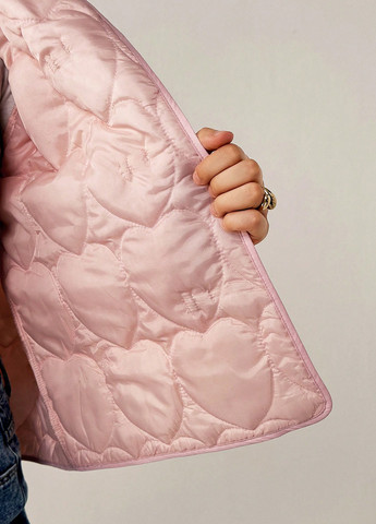 Світло-рожева демісезонна куртка куртка-піджак SHEIN