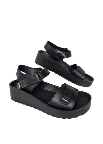 Черные босоножки Donna на липучке