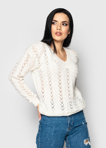 Молочный демисезонный пуловер пуловер Larionoff