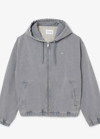 Серая демисезонная куртка Lacoste