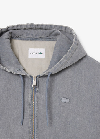 Серая демисезонная куртка Lacoste