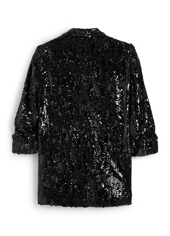 Черный женский жакет C&A однотонный - демисезонный