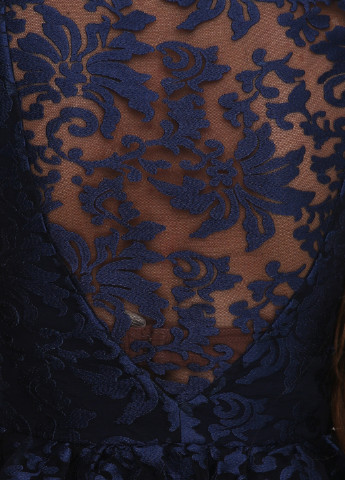 Темно-синя вечірня плаття, сукня Olga Shyrai for PUBLIC&PRIVATE однотонна