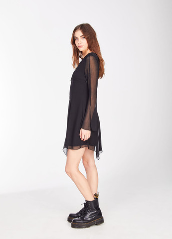 Черное кэжуал платье Jennyfer однотонное