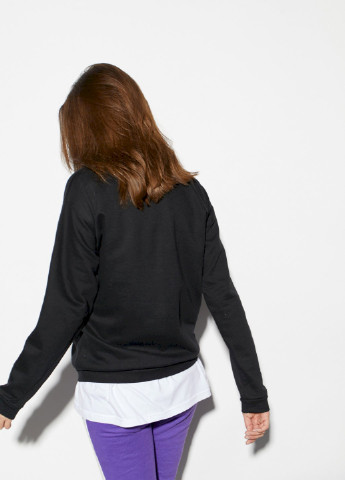 Черный свитшот женский /no flis/ YAPPI рисунок (251467723)