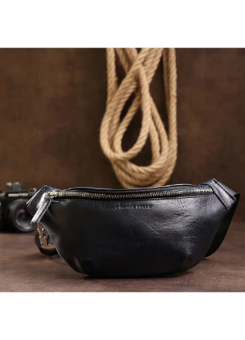 Кожаная бананка 26х13х7 см Grande Pelle (252415914)