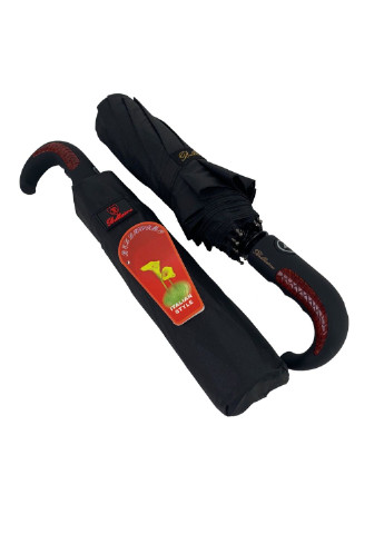 Чорна зонт напівавтомат чоловічий 100 см Bellissimo (195705403)