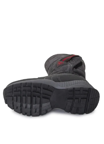 Серые кэжуал зимние ботинки Lilin Shoes