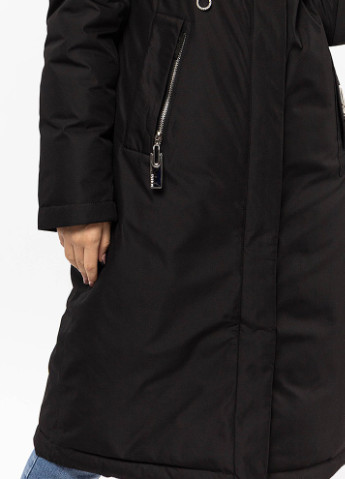 Чорна зимня куртка Visdeer