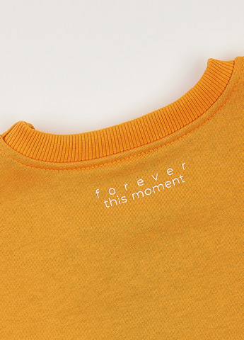 Жовтий світшот Фламинго однотонний без декору (303366778)