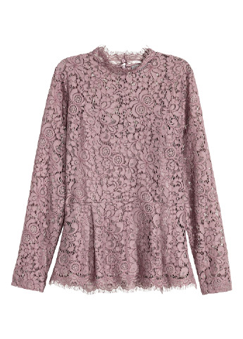 Светло-фиолетовая демисезонная блуза H&M