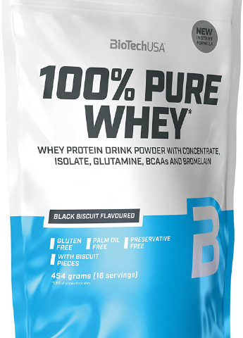 Протеїн 100% Pure Whey 454 g (Biscuit Dream) Biotech (255622431)