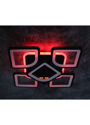 Люстра стельова LED з пультом A2281/4+1S-RGB-bk Чорний 11х40х40 см. Sunnysky (253630504)