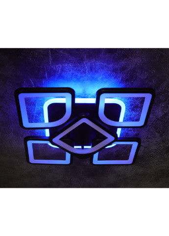 Люстра стельова LED з пультом A2281/4+1S-RGB-bk Чорний 11х40х40 см. Sunnysky (253630504)