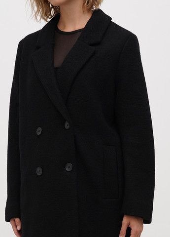 Чорне демісезонне Пальто двобортне Monki