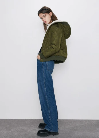 Бомбер двусторонний Zara на молнии (252197281)
