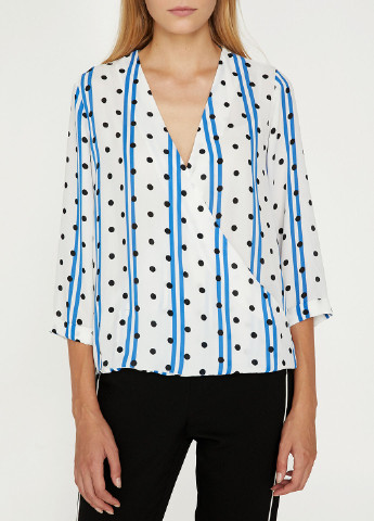 Біла блуза на запах KOTON