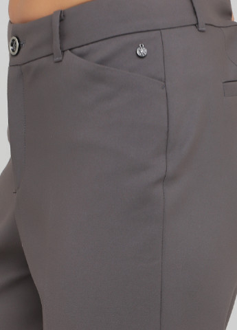 Серые кэжуал демисезонные зауженные брюки Bonita
