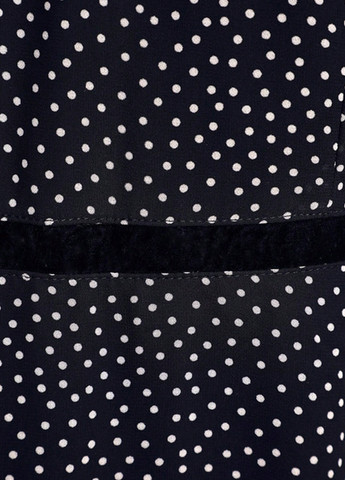 Черное кэжуал платье SHEIN в горошек