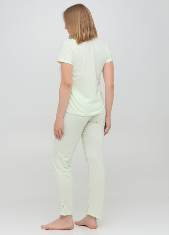 Светло-желтая всесезон пижама (футболка, брюки) футболка + брюки Carla Mara