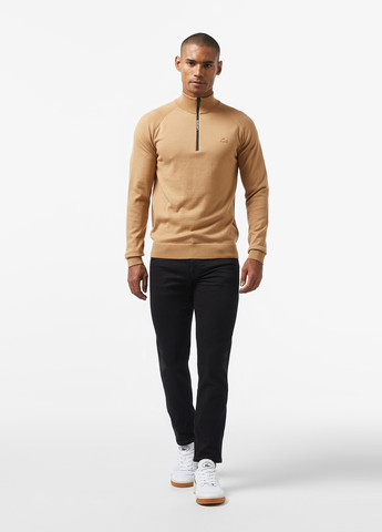 Світло-коричневий демісезонний светр Lacoste