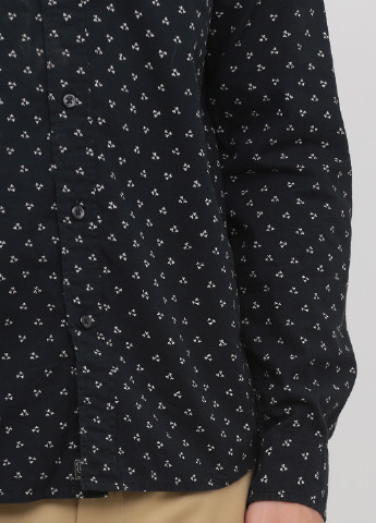 Темно-синяя кэжуал рубашка с геометрическим узором Ralph Lauren