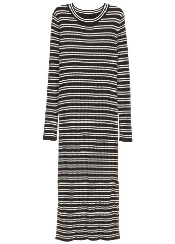 Чорно-білий кежуал сукня сукня-водолазка H&M в смужку