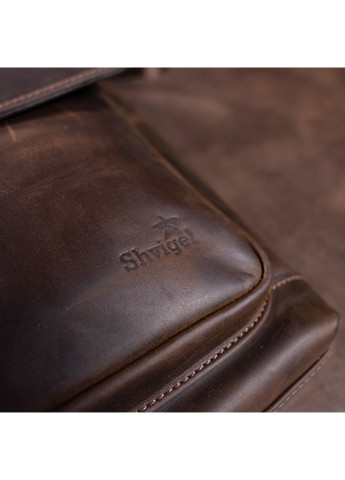 Мужская кожаная сумка 28х32х9 см Shvigel (252131459)