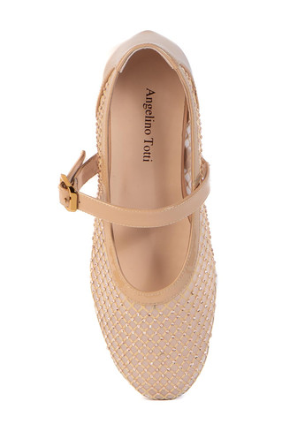 AngelinoTotti Туфли мери джейн пудровый з текстиль, китай — лето (334833168)