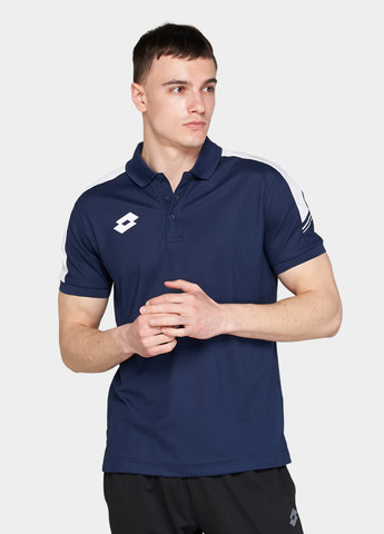 Темно-синяя футболка-поло для мужчин Lotto с логотипом