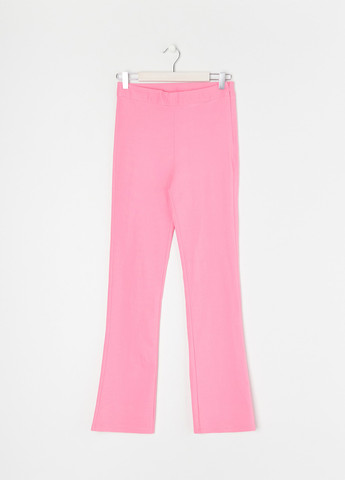 Розовые кэжуал летние клеш брюки Sinsay