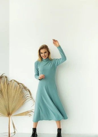 Комбинированное вечернее платье с юбкой-солнце FashionYouWant однотонное