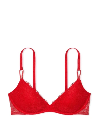 Красный демисезонный комплект (бюстгальтер, трусики) Victoria's Secret