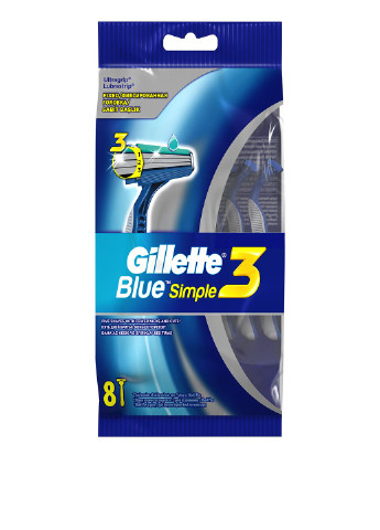 Станок одноразовый Blue Simple 3 (8 шт.) Gillette (47181068)