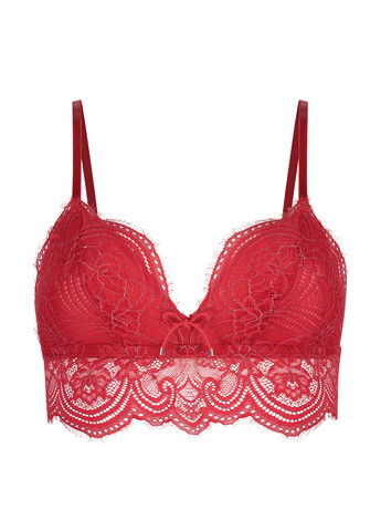Червоний бралетт бюстгальтер Hunkemoller без кісточок поліамід