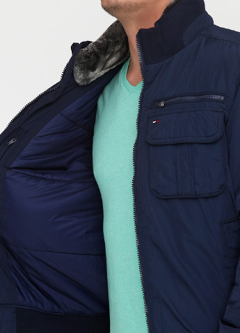 Темно-синяя демисезонная куртка Tommy Hilfiger