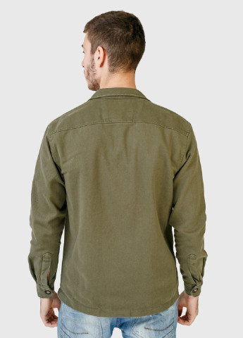 Оливковая (хаки) демисезонная демисезонная куртка Figo