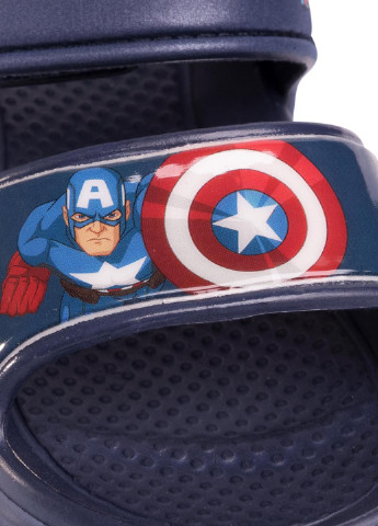 Темно-синие кэжуал тапки для басейну   Avengers на липучке