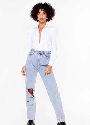 Біла блуза Nasty Gal