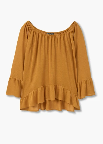 Горчичная блуза Mango