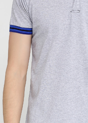 Серая футболка-поло для мужчин Chiarotex меланжевая