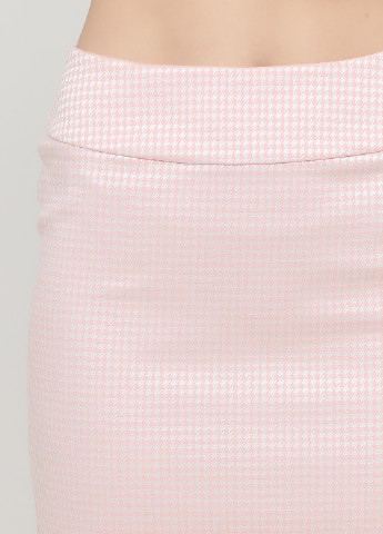 Розовая офисная с узором гусиная лапка юбка Olga Shyrai for PUBLIC&PRIVATE карандаш