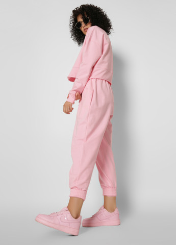 Розовый свитшот Carica однотонный без декора (188441426)