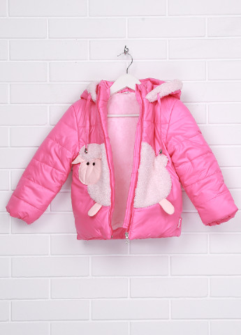 Розовая зимняя куртка Одягайко